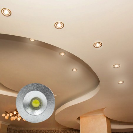 Art. 616667 Conjunto de 9 mini focos LED 1W larga duración con protección IP65