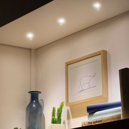 Art. 616667 Conjunto de 9 mini focos LED 1W larga duración con protección IP65