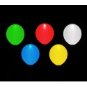 Globos luminosos con LED para fiestas y cumpleaños (Pack 5 unidades / Colores surtido) 