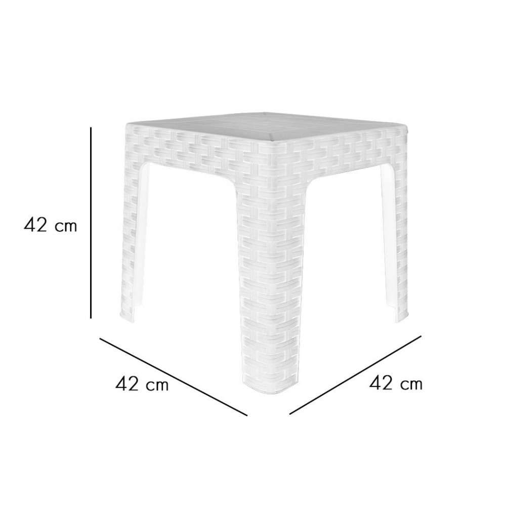 Mesa de centro de jardín MONACO Efecto ratán...