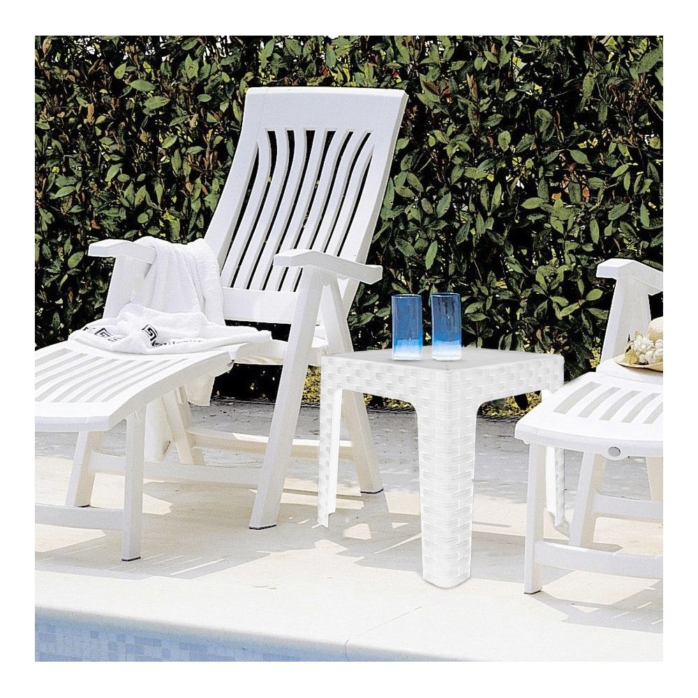 Mesa de centro de jardín MONACO Efecto ratán...