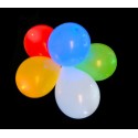 Globos luminosos con LED para fiestas y cumpleaños (Pack 5 unidades / Colores surtido) 