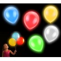 Globos luminosos con LED para fiestas y cumpleaños (Pack 5 unidades / Colores surtido) 