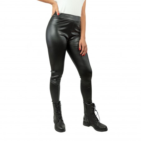 Leggings mujer interior de felpa Modelo AURORA C-9002 piel térmica cintura alta