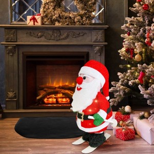 401001 Papá Noel con esquí luces y movimiento Decoración... 2