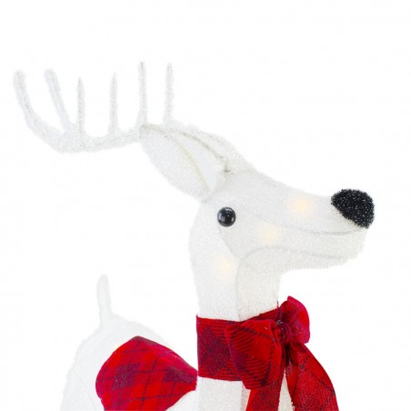 401002 Reno navideño con luces y movimiento decoración para navidad 70Hx15x50cm