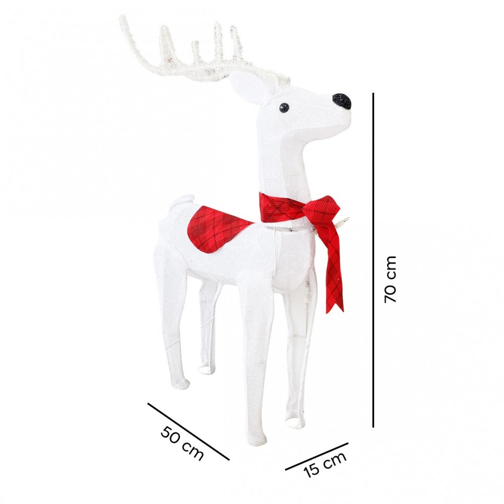 401002 Reno navideño con luces y movimiento...