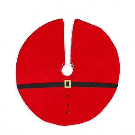 006635 Alfombra para la base del árbol de Navidad modelo vestido de Papá Noel