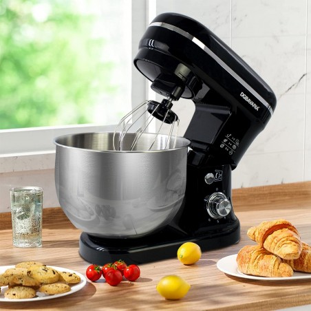 Batidora Planetaria DGBAVARIA 5L accesorios acero inoxidable 6 velocidades 1200W