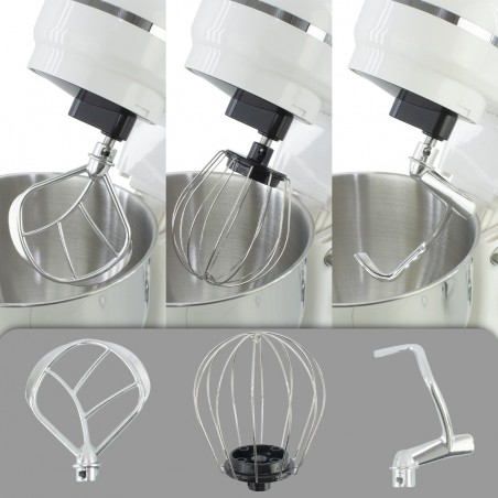 Batidora Planetaria DGBAVARIA 5L accesorios acero inoxidable 6 velocidades 1200W