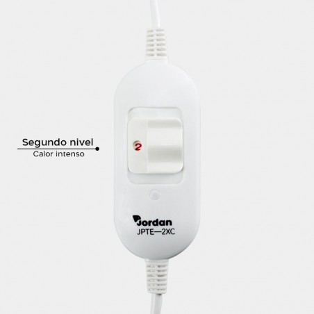 Manta eléctrica matrimonial modelo Jordan con 2 Niveles 160x140 Cm