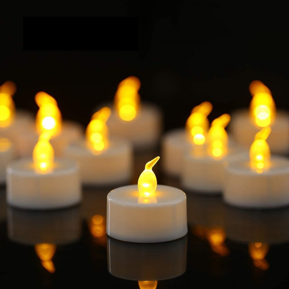 Set 10 velas 1 Led efecto llama con Luz Cálida...