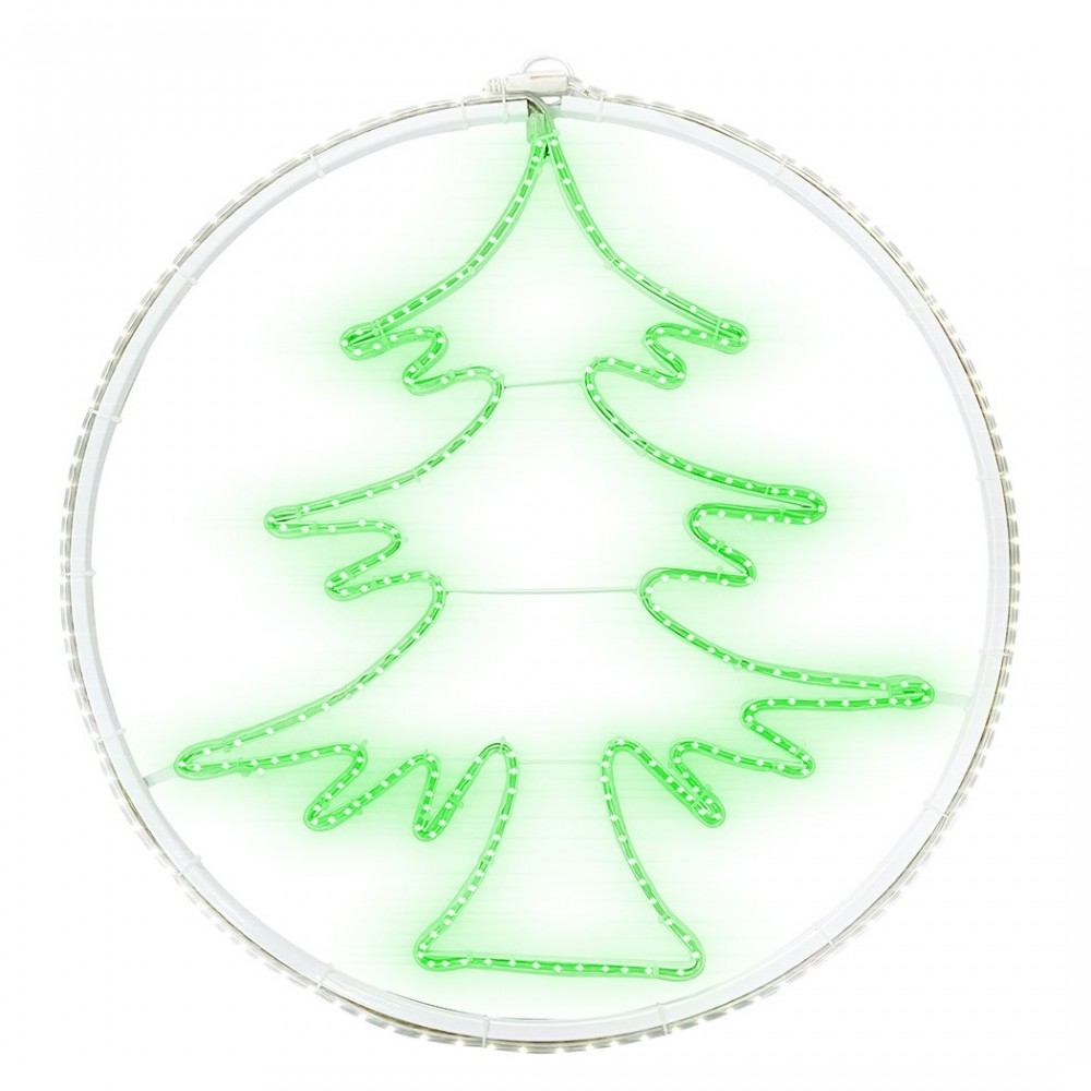 Árbol de Navidad en Neón 60x60cm Luz fría 420 Led Decoración para navidad