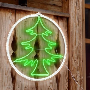 Árbol de Navidad en Neón 60x60cm Luz fría 420 Led... 2