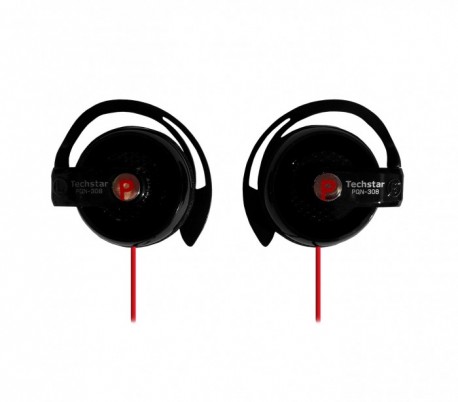Auriculares con sujeción a la oreja con jack 3,5 mm - Apto para el teléfono móvil y MP3 PQN-308