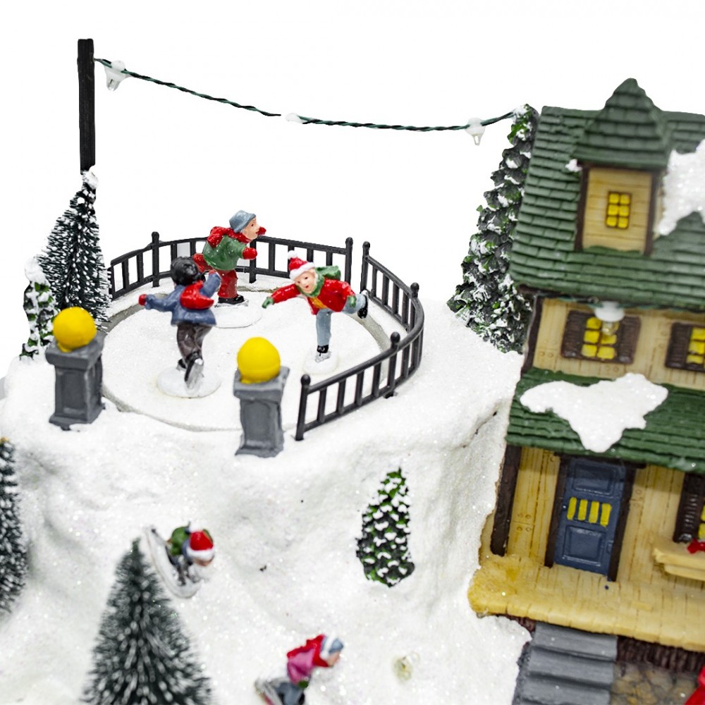 361015 Carrusel de Navidad nevado Luces,...