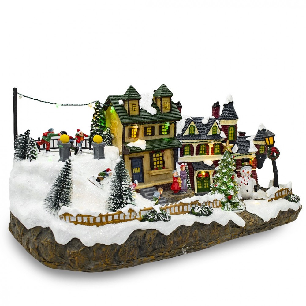 361015 Carrusel de Navidad nevado Luces,...