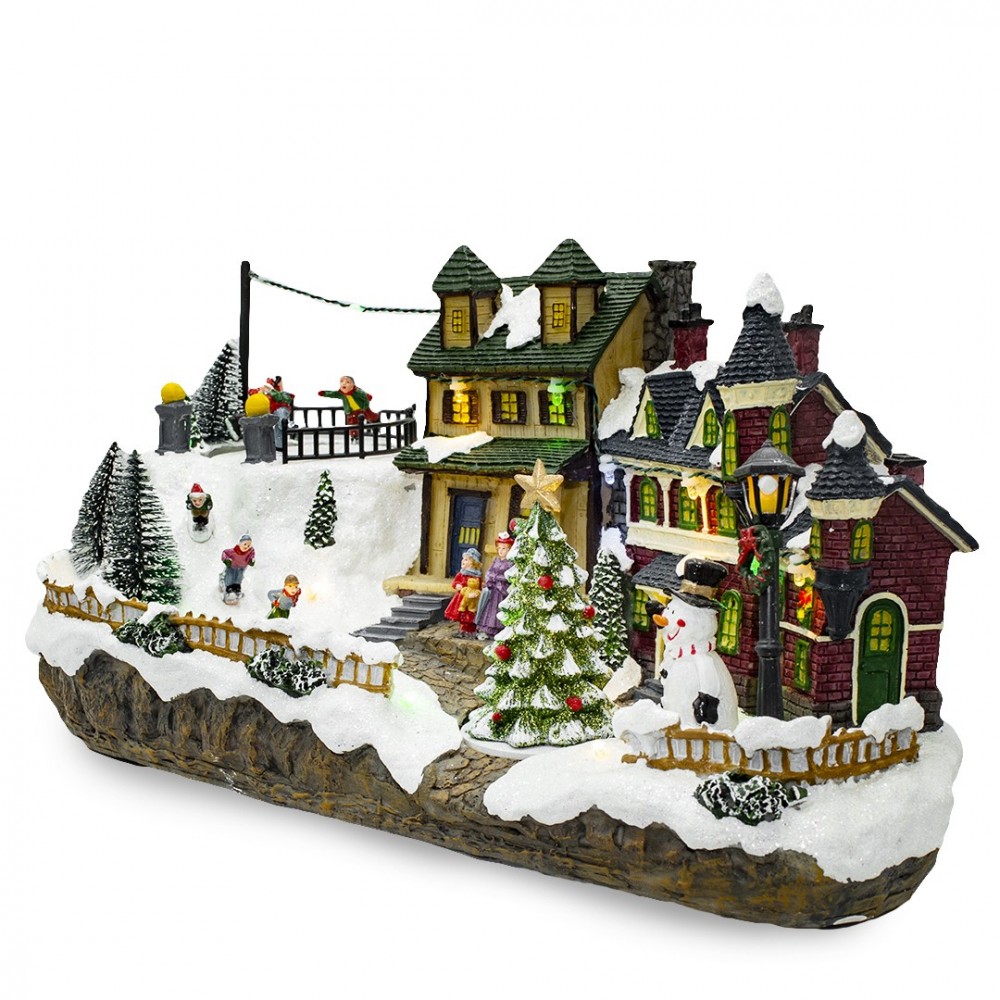 361015 Carrusel de Navidad nevado Luces,...