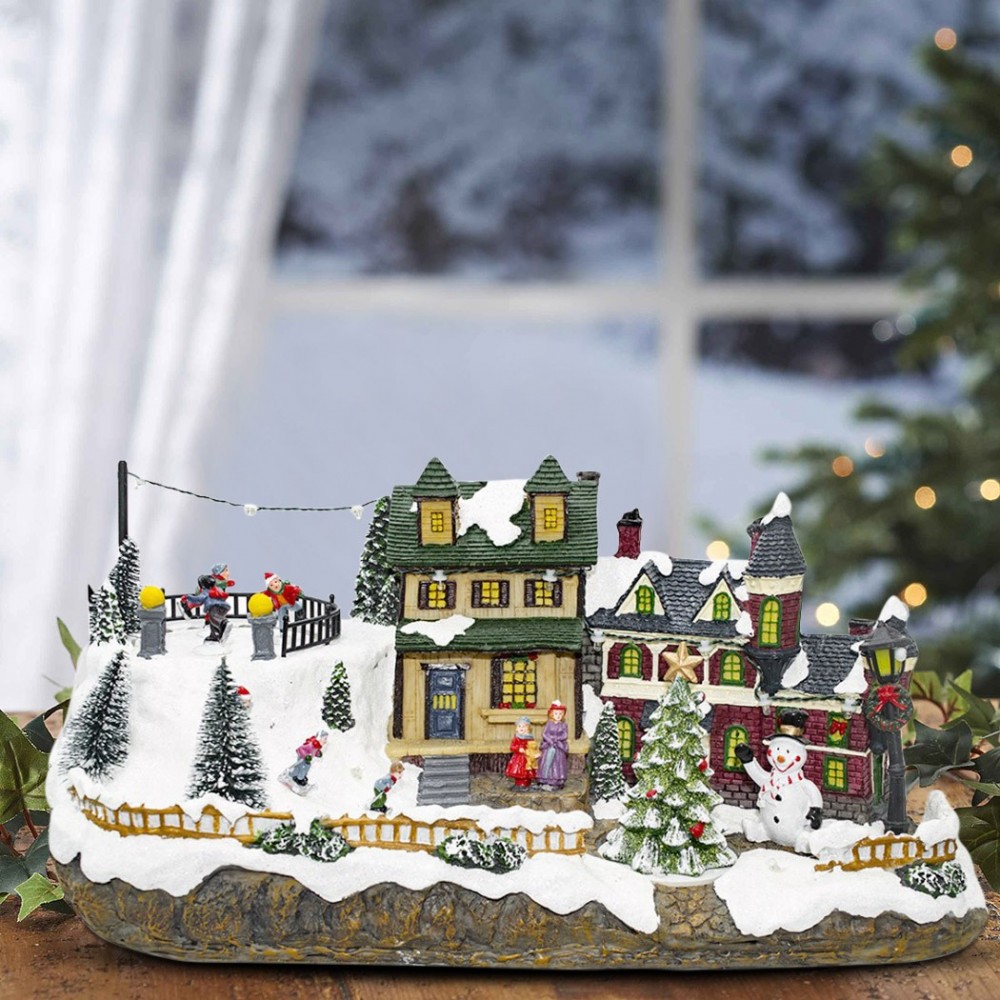 361015 Carrusel de Navidad nevado Luces,...