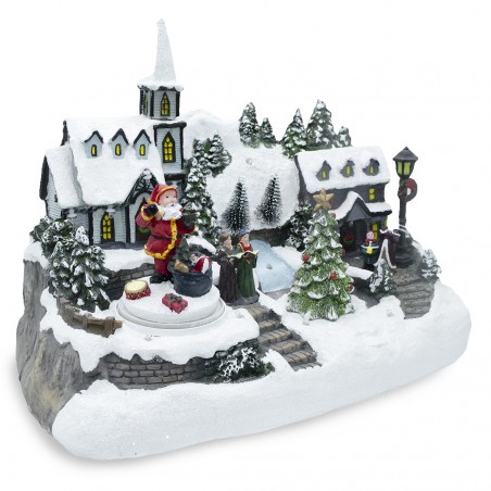 361031 Carrusel de Navidad Luces Sonidos y Movimiento 32x20x25 cm