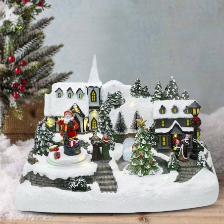 361031 Carrusel de Navidad Luces Sonidos y Movimiento 32x20x25 cm