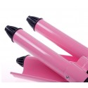 Ondulador de pelo con recubrimiento de cerámica (40 W) color rosa - TRIFERRO