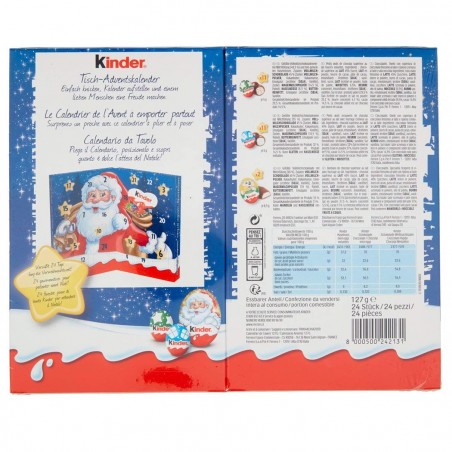 Mini Calendario de Adviento Kinder 242131 de 127g con dulces surtidos