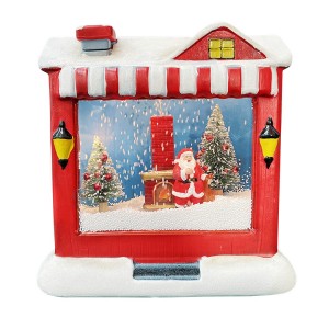 Casa de Navidad con paisaje animado Música ligera 392041...