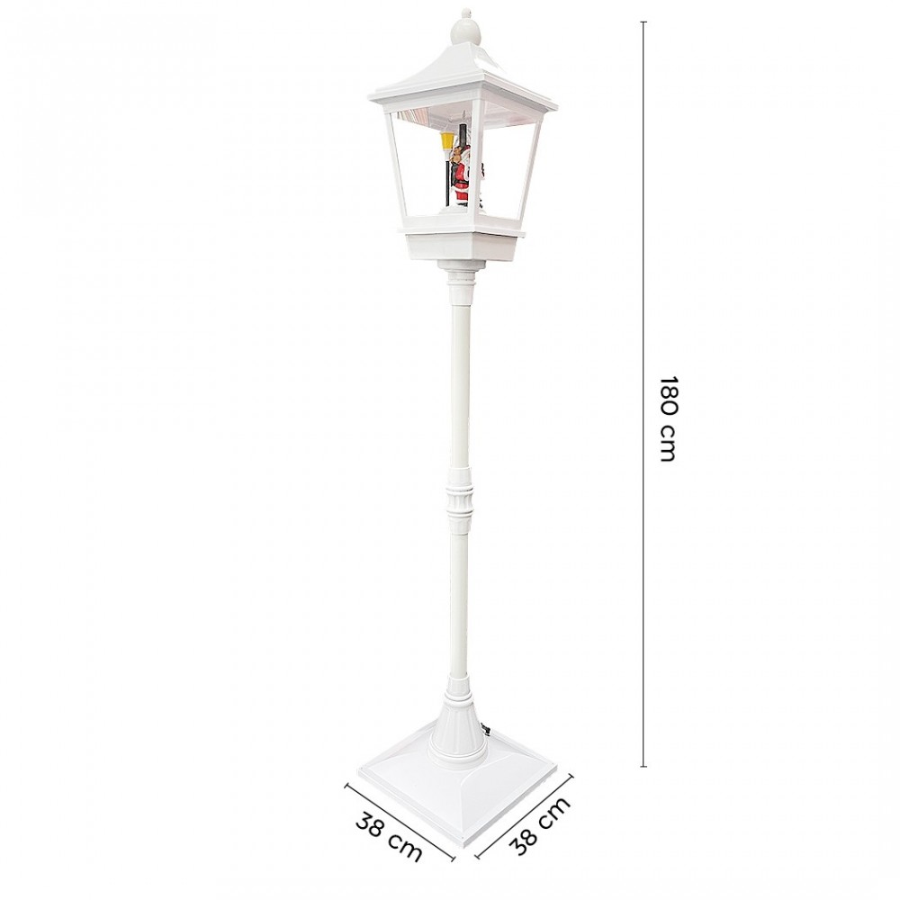 364002 Farola de Navidad Blanca H180 Cm...