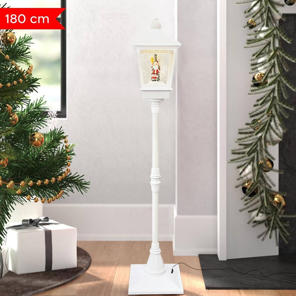 364002 Farola de Navidad Blanca H180 Cm...