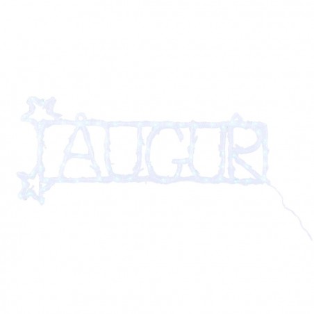 88SP-24 Escritura luminosa 88 LED Auguri luz fría Pared Navidad 55x16 cm