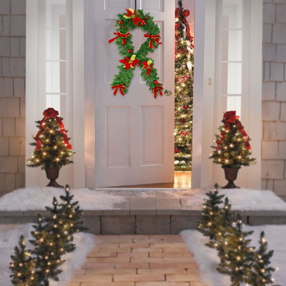 326608 Guirnalda de Navidad para puerta con...