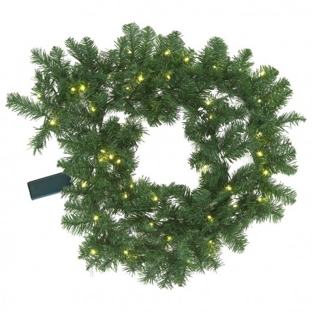 Guirnalda de Navidad 2,5m rama de árbol 140 puntas con luces cálidas a pilas