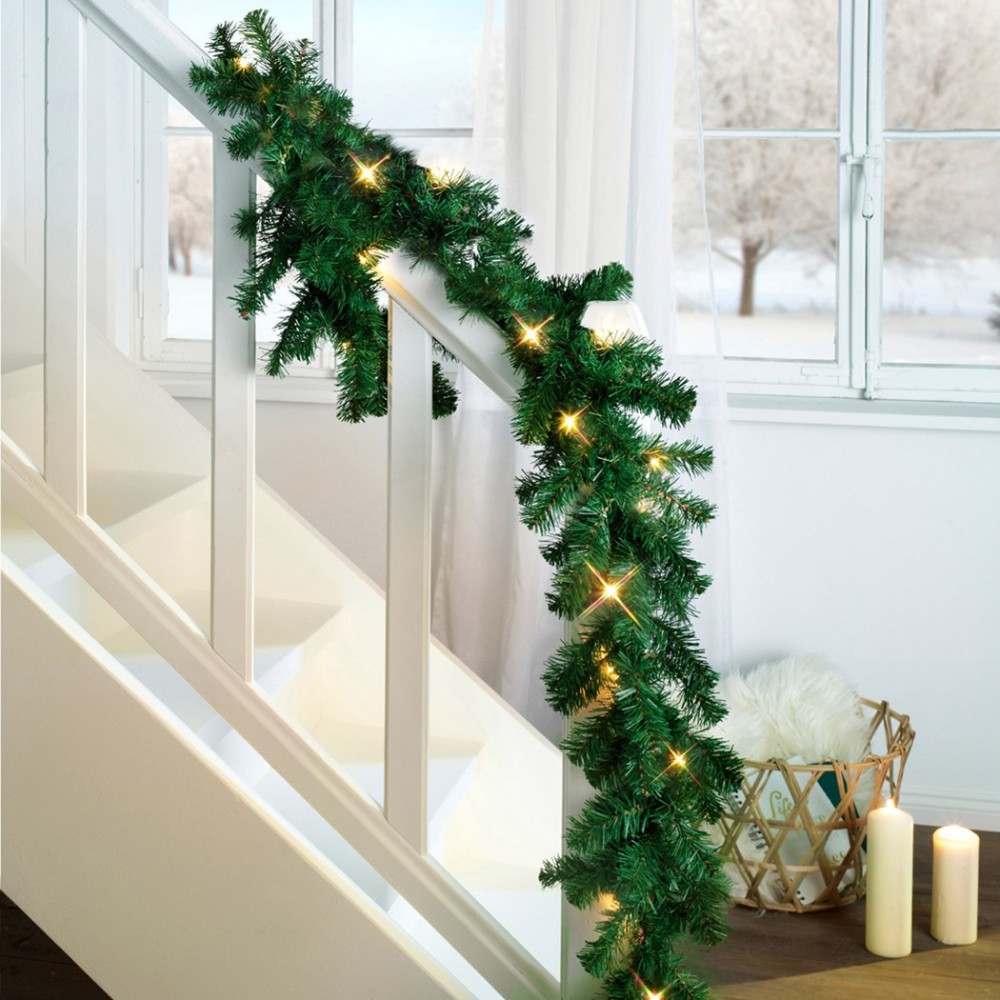 Guirnalda de Navidad 2,5m rama de árbol 140...