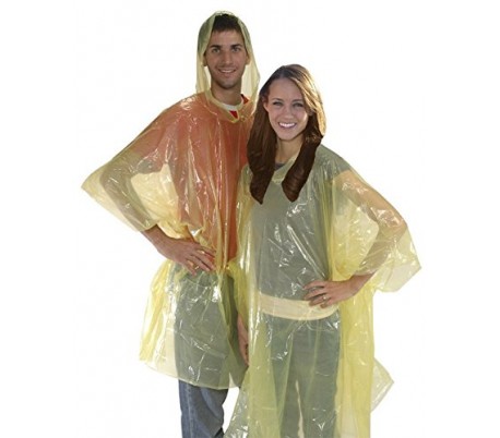 Pack de 3 chubasqueros desechables con capucha (unisex) 747619 