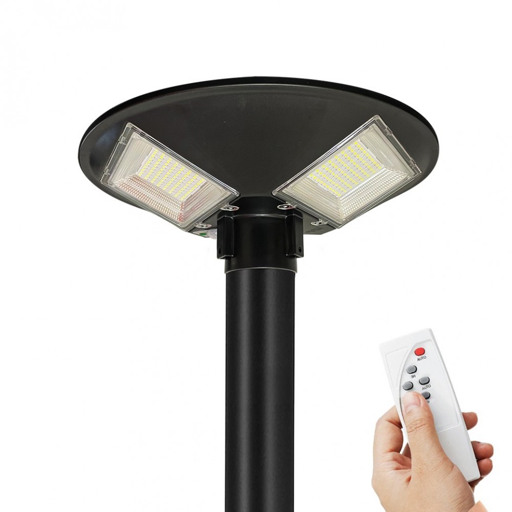 031507 Farola solar 150W con poste de pared...