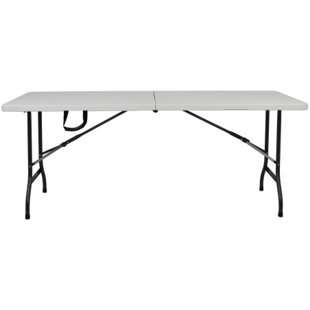 Mesa Plegable de Jardín SILVERA XL Transportable en Maletín 244X76X74 cm