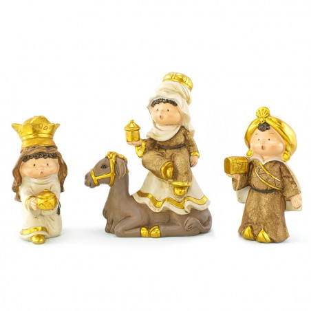 248122 Belén para pesebre 7 pzs Figuras con 9 personajes Decoración navideña