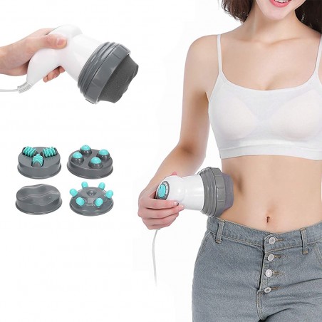 Masajeador body innovation con accesorios contra la celulitis