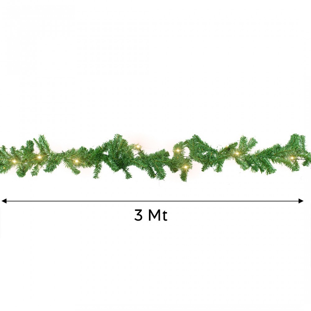 434969 Guirnalda de Navidad 3mt Rama de Árbol...