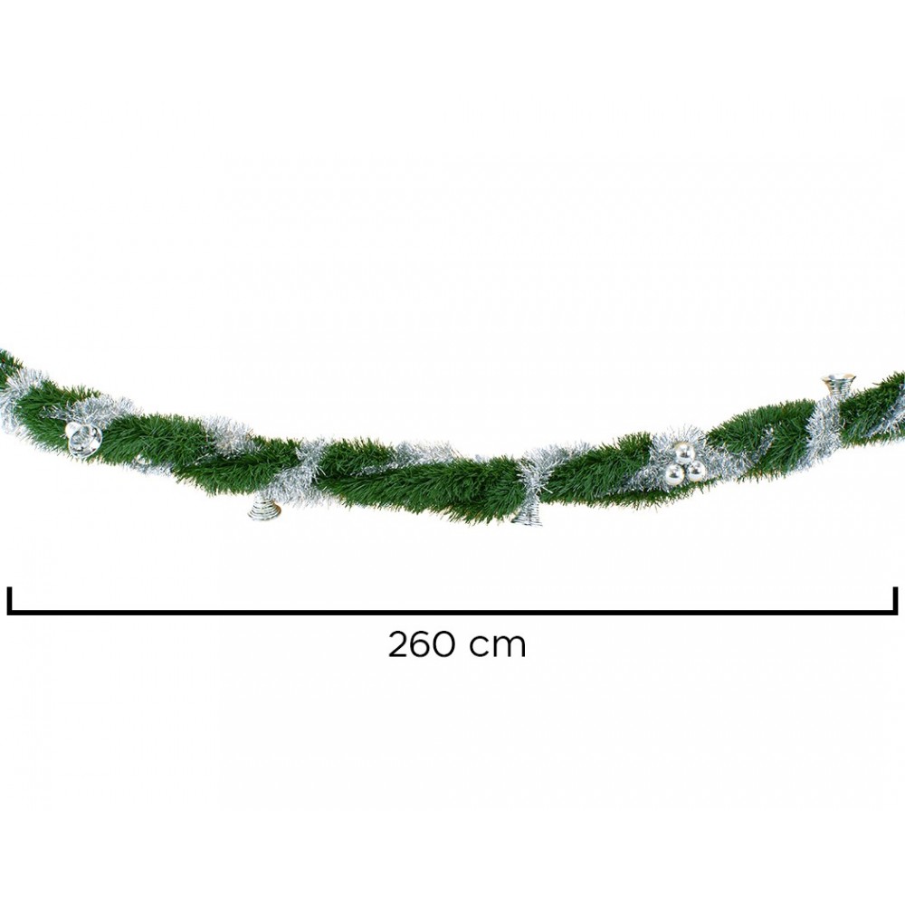778797 Guirnalda trenzada de Navidad 260cm con...