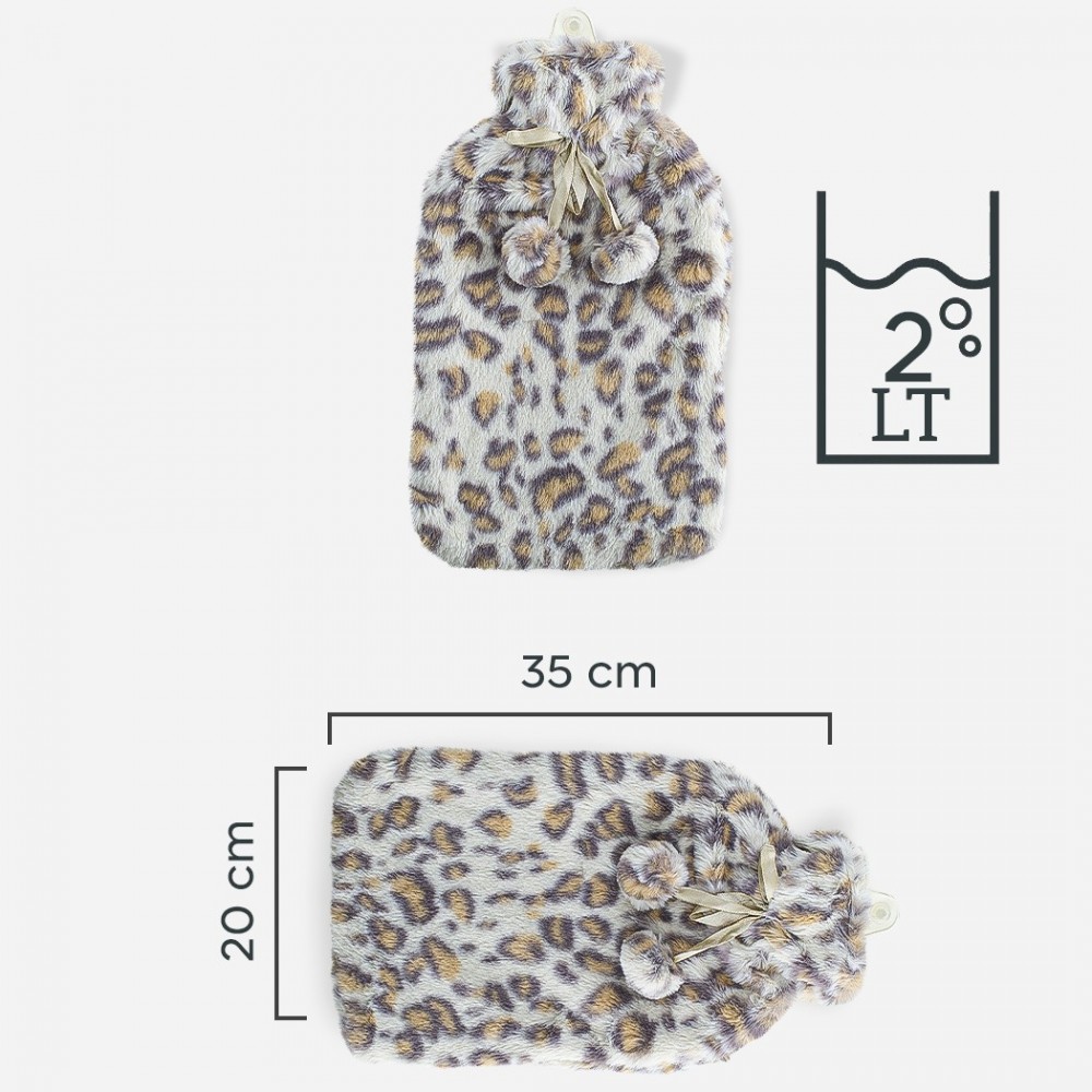 567912 Bolsa de agua caliente 2Lt Animal Fleece...