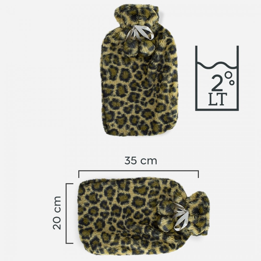 567912 Bolsa de agua caliente 2Lt Animal Fleece...