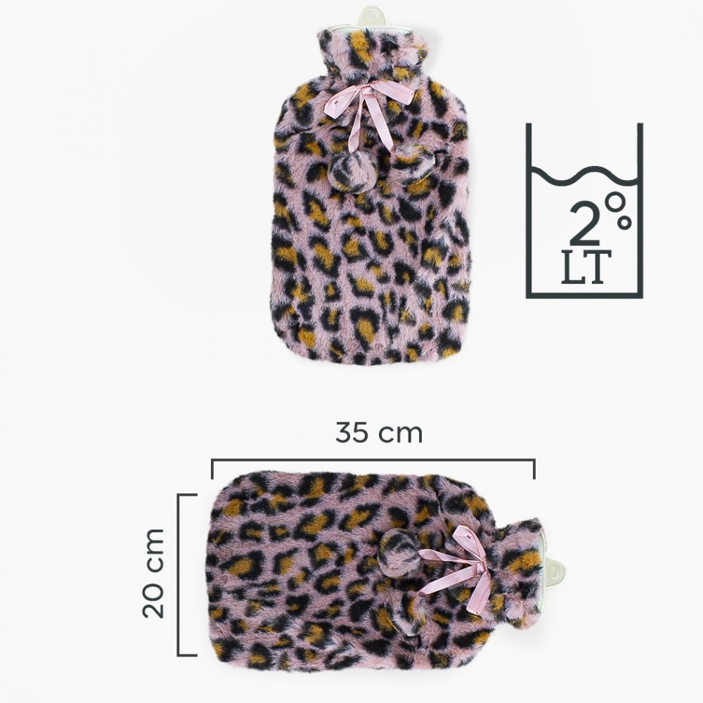 567912 Bolsa de agua caliente 2Lt Animal Fleece...