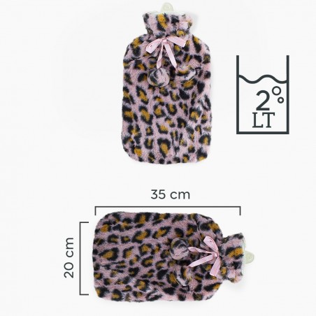 567912 Bolsa de agua caliente 2Lt Animal Fleece Coated Calienta y Relaja