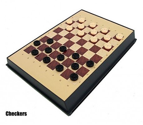 Juego de mesa 5 en 1 (Ajedrez / Damas / Backgammon / 3 en Raya) 