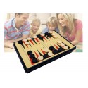 Juego de mesa 5 en 1 (Ajedrez / Damas / Backgammon / 3 en Raya) 