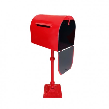 280033 Buzón de Papá Noel 80cm color rojo Decoración navideña para hogar
