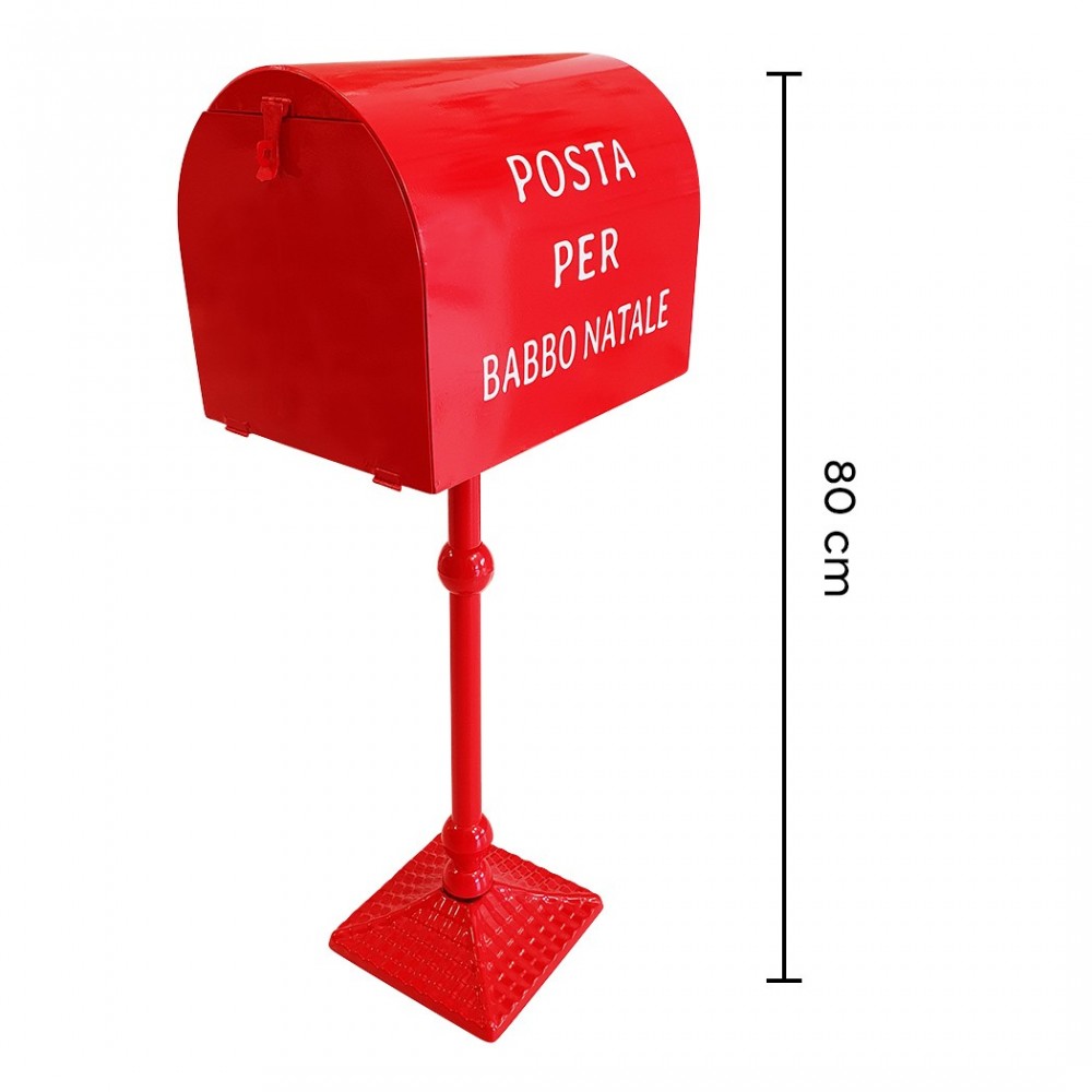 280033 Buzón de Papá Noel 80cm color rojo...