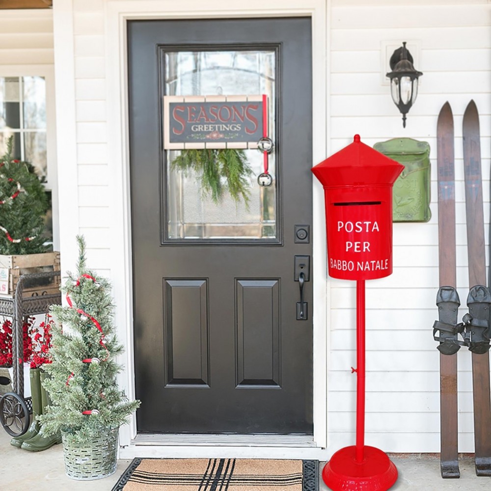 280034 Buzón redondo de Papá Noel 115cm color...